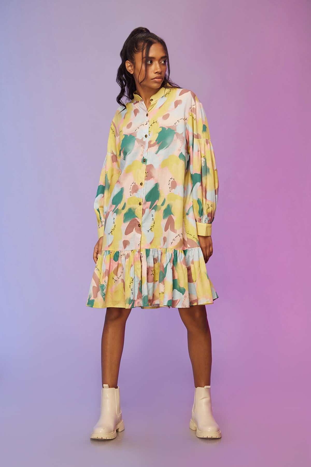 "Morden edge dress , Label Sous Modern Dress ,  short casual dresses , western casual dress"
