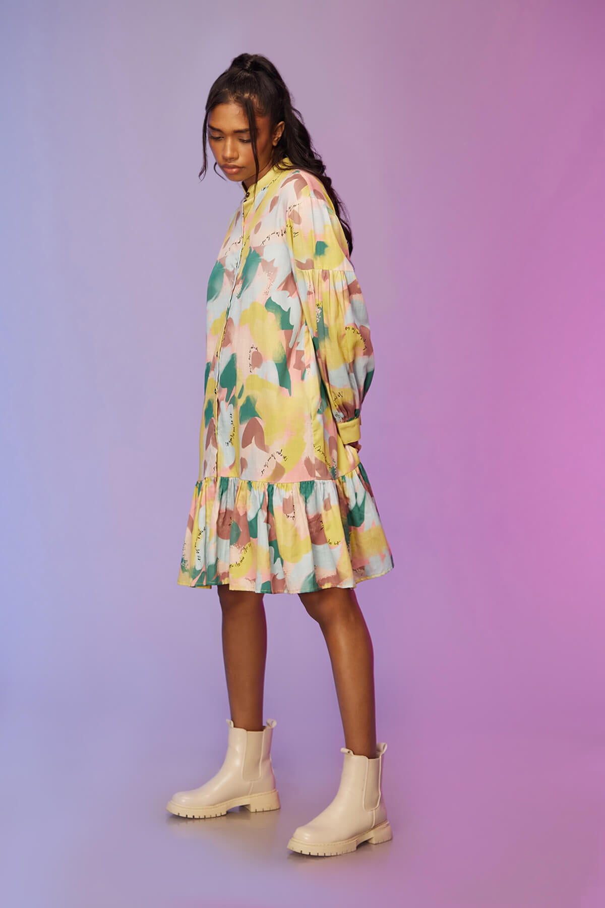 "Morden edge dress , Label Sous Modern Dress ,  short casual dresses , western casual dress"