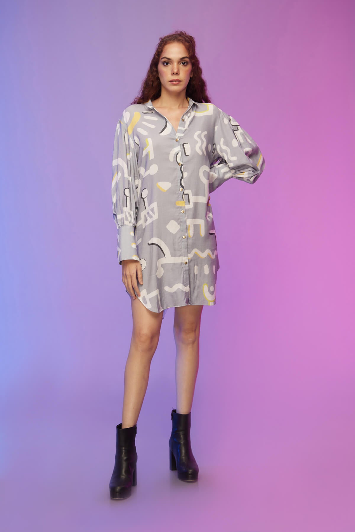 Contemporary Cool Shirt Dress , shirt tops for ladies , short cotton dress