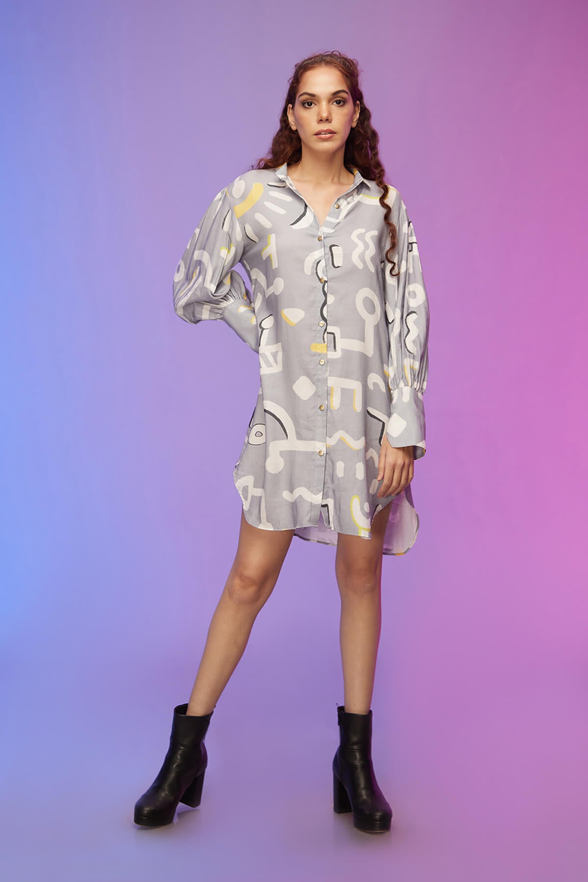 Contemporary Cool Shirt Dress , shirt tops for ladies , short cotton dress
