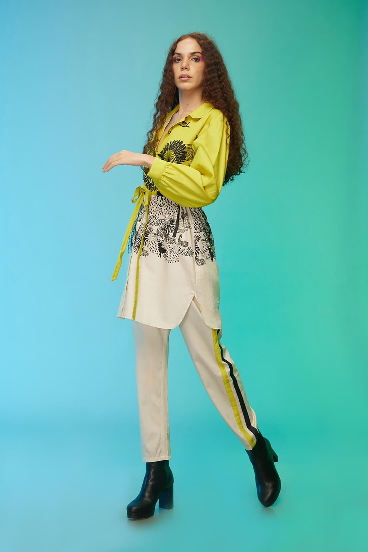 "Neon Playful Co-ords, casual summer dresses , trouser co ord set , Label Sous Causual dress  "