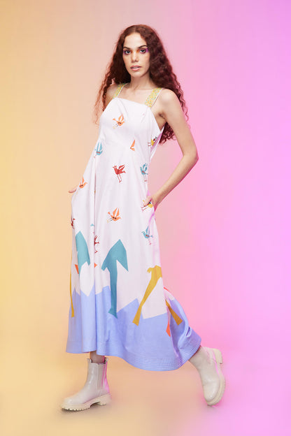 "Radiant Pastel dress , western casual dress ,  birthday wear dresses"