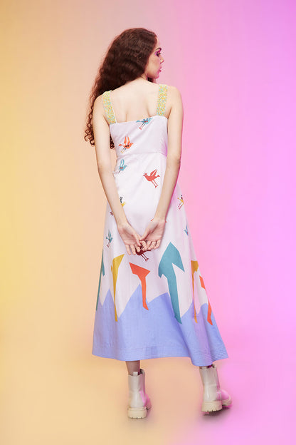 "Radiant Pastel dress , western casual dress ,  birthday wear dresses"