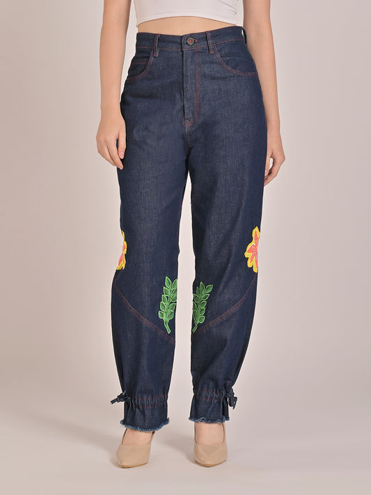 Vine Rush Cuffed Denim Pants