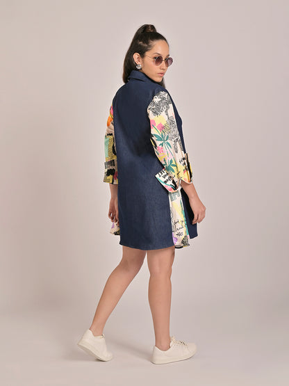 Rebellion Boxy Denim Shirt Dress