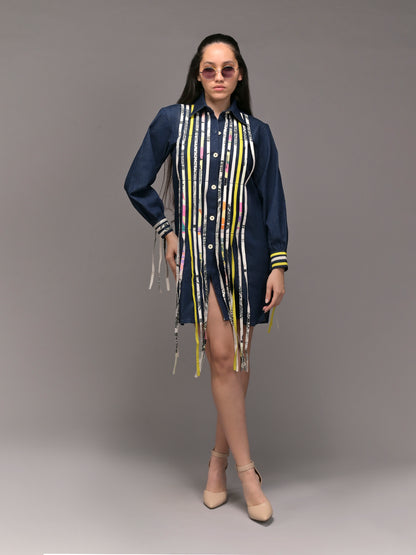 Rogue Boxy Denim Shirt Dress