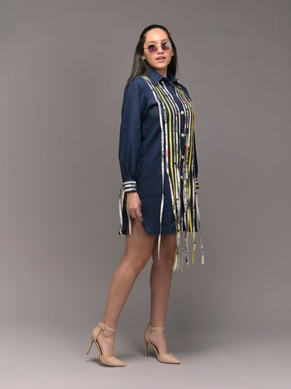 Rogue Boxy Denim Shirt Dress