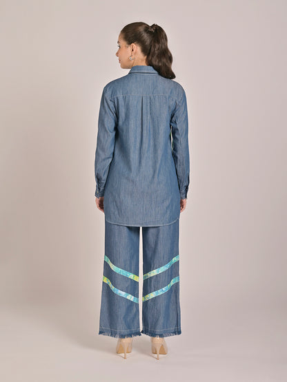 Ocean Drift Shirt With Wide Legged Pants