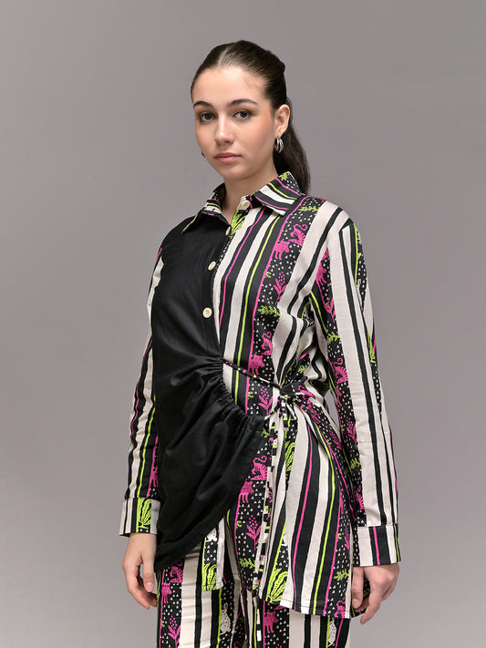 Fierce Lines Wrap Shirt