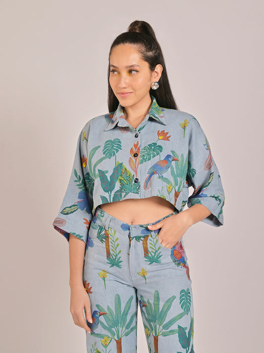 Canopy Cropped Shirt