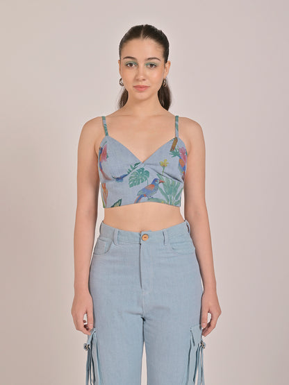 Garden Bralette With Cargo Pants