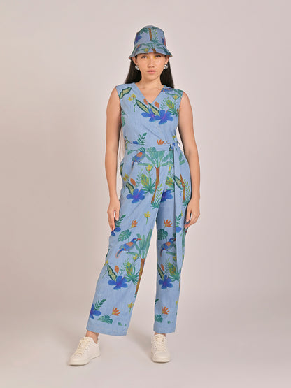 Forest Haven Wrap Jumpsuit