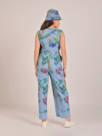 Forest Haven Wrap Jumpsuit