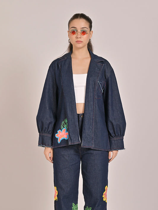 Wanderlust Open Denim Jacket