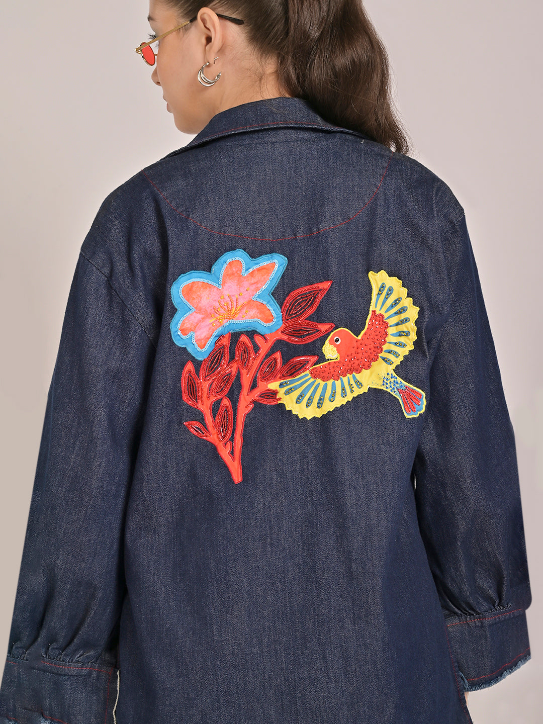 Wanderlust Open Denim Jacket