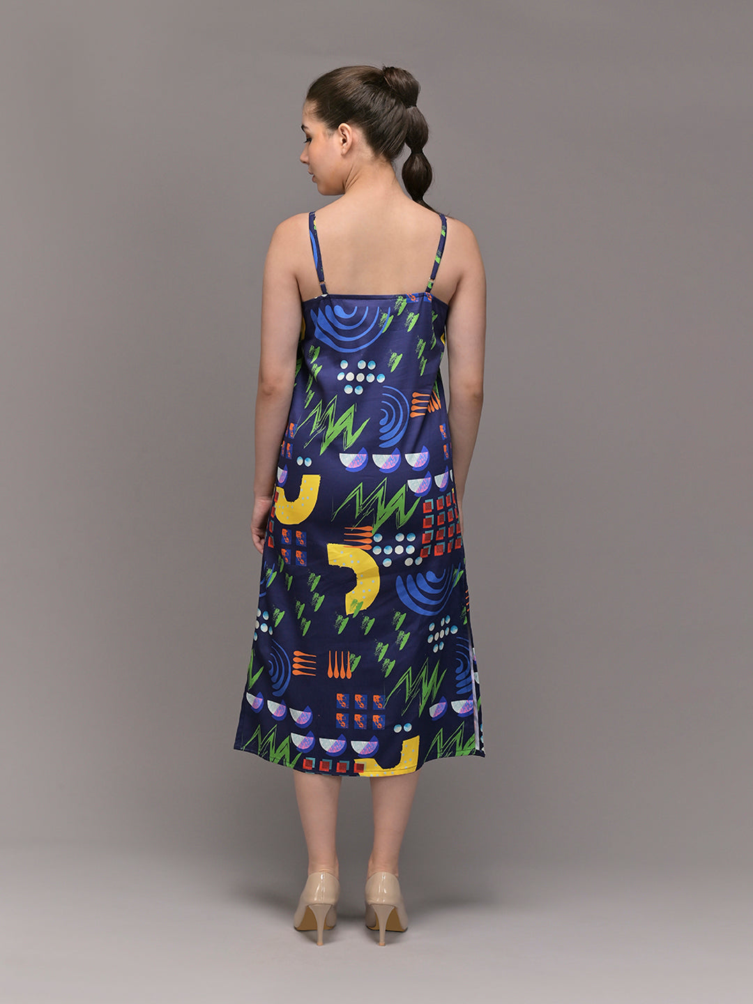 Radiant Loom Spaghetti Midi Dress