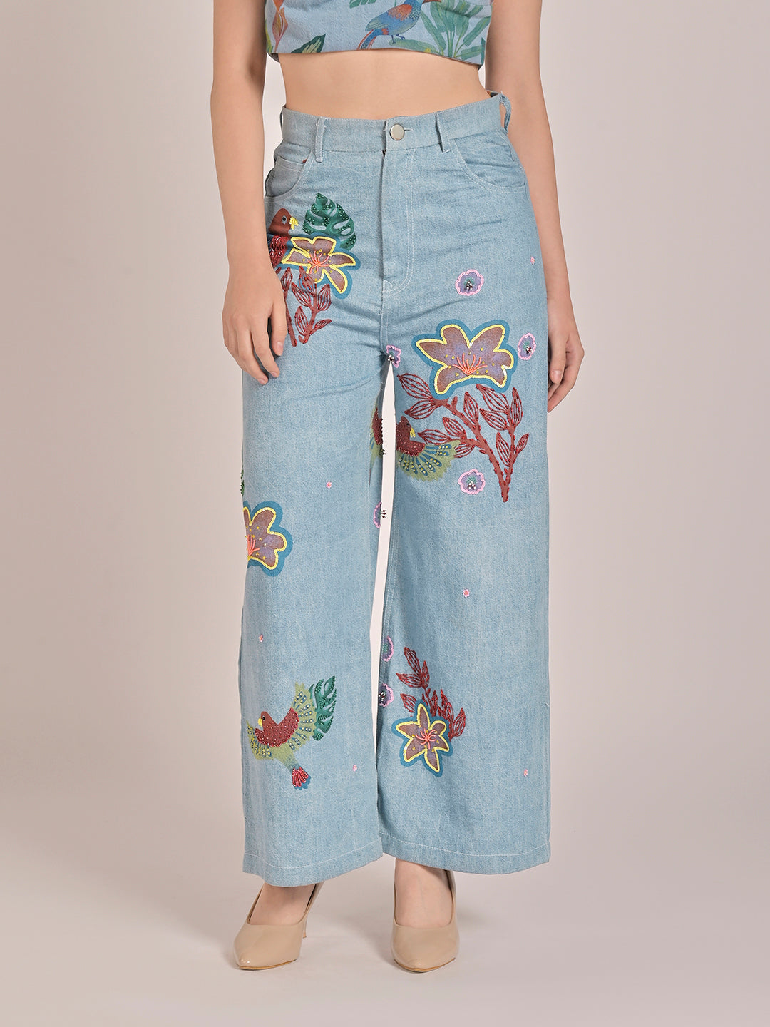 Tropic Wave Wide Legged Pants