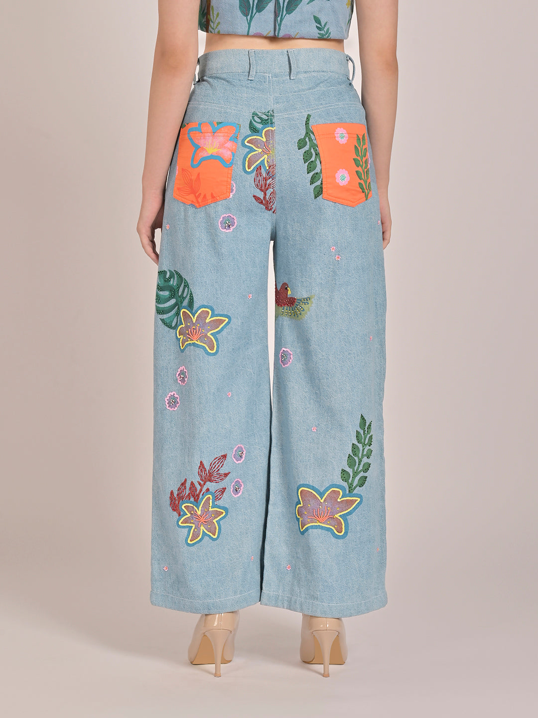 Tropic Wave Wide Legged Pants