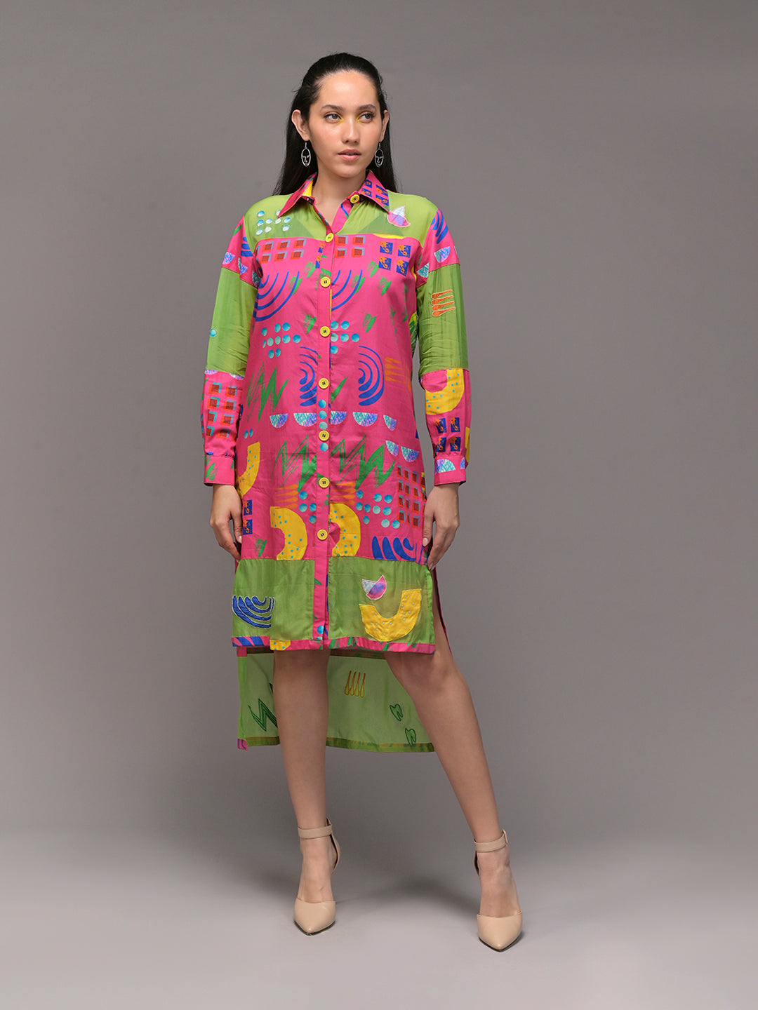 Luminous Shirt Dress